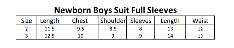 Newborn Boys Full Sleeves Suit - Light Grey, Kids, NB Boys Sets And Suits, Chase Value, Chase Value