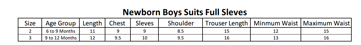 Newborn Boys Full Sleeves Suit - Peach, Kids, NB Boys Sets And Suits, Chase Value, Chase Value