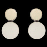 Women's Ear Tops - Off White Silver, Women, Earrings & Tops, Chase Value, Chase Value