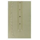 Men's Mashriq Embroidered Un-Stitched Suit - Olive-Green, Men, Unstitched Fabric, Chase Value, Chase Value