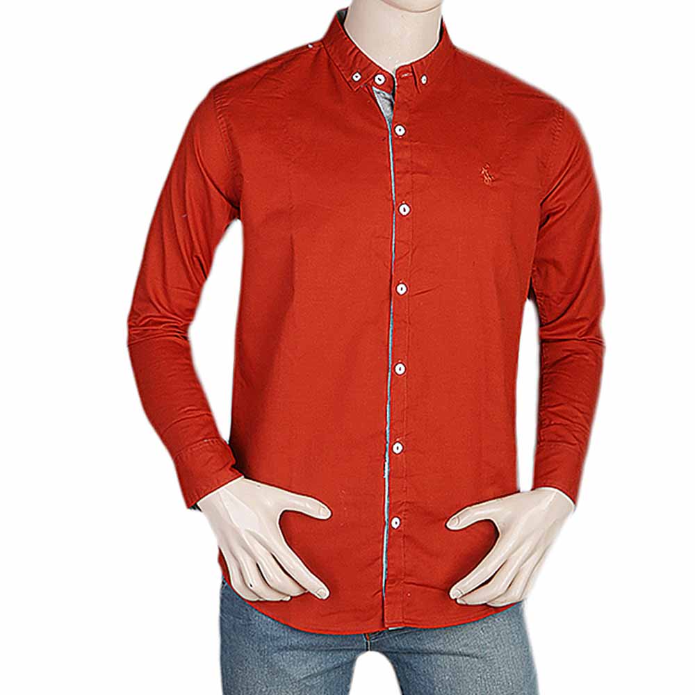 Men's Casual Shirt - Orange, Men, Shirts, Chase Value, Chase Value