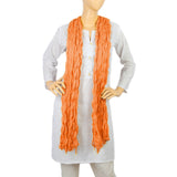 Women's Korkore Chiffon Dupatta - Orange, Women, Dupatta, Chase Value, Chase Value