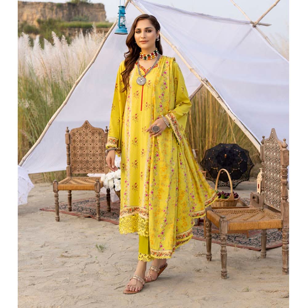Salina Linen Unstitched 3Pcs Suit - 6, Women, 3Pcs Shalwar Suit, Regalia Textiles, Chase Value