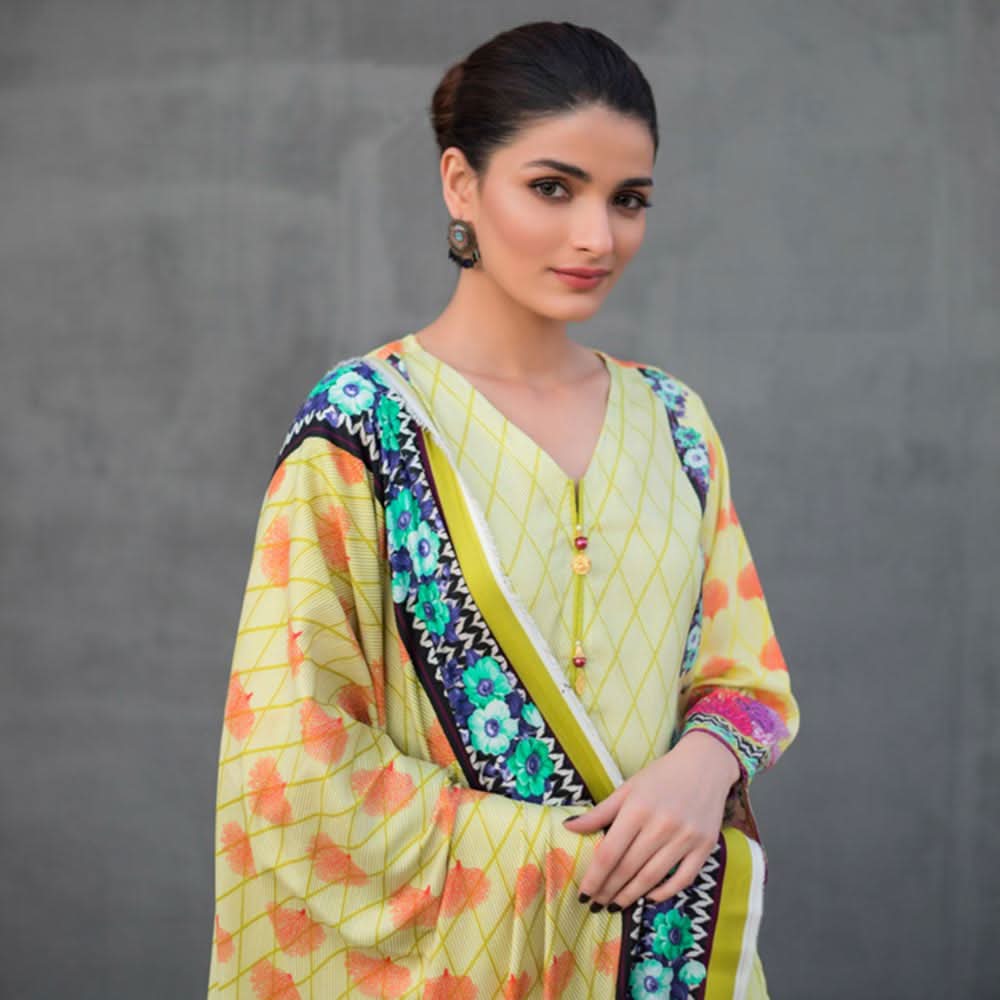 Orchid Digital Printed Linen 3 Pcs Un-Stitched Suit Vol 1 - 08, Women, 3Pcs Shalwar Suit, Regalia Textiles, Chase Value