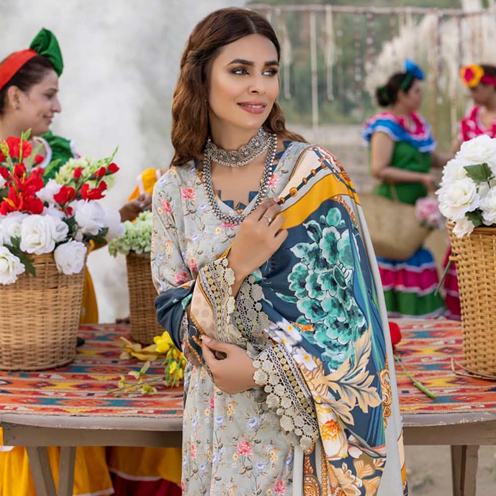 Salina Linen Unstitched 3Pcs Suit - 8, Women, 3Pcs Shalwar Suit, Regalia Textiles, Chase Value