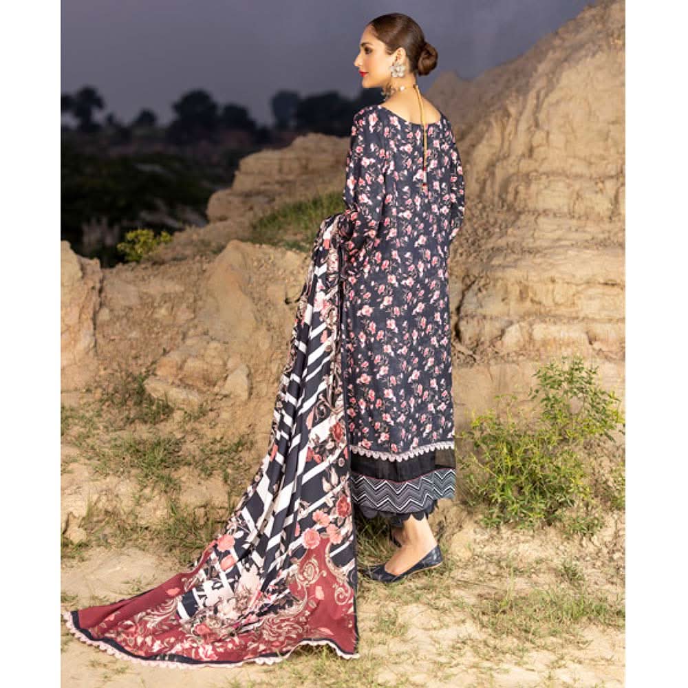 Salina Linen Unstitched 3Pcs Suit - 3, Women, 3Pcs Shalwar Suit, Regalia Textiles, Chase Value