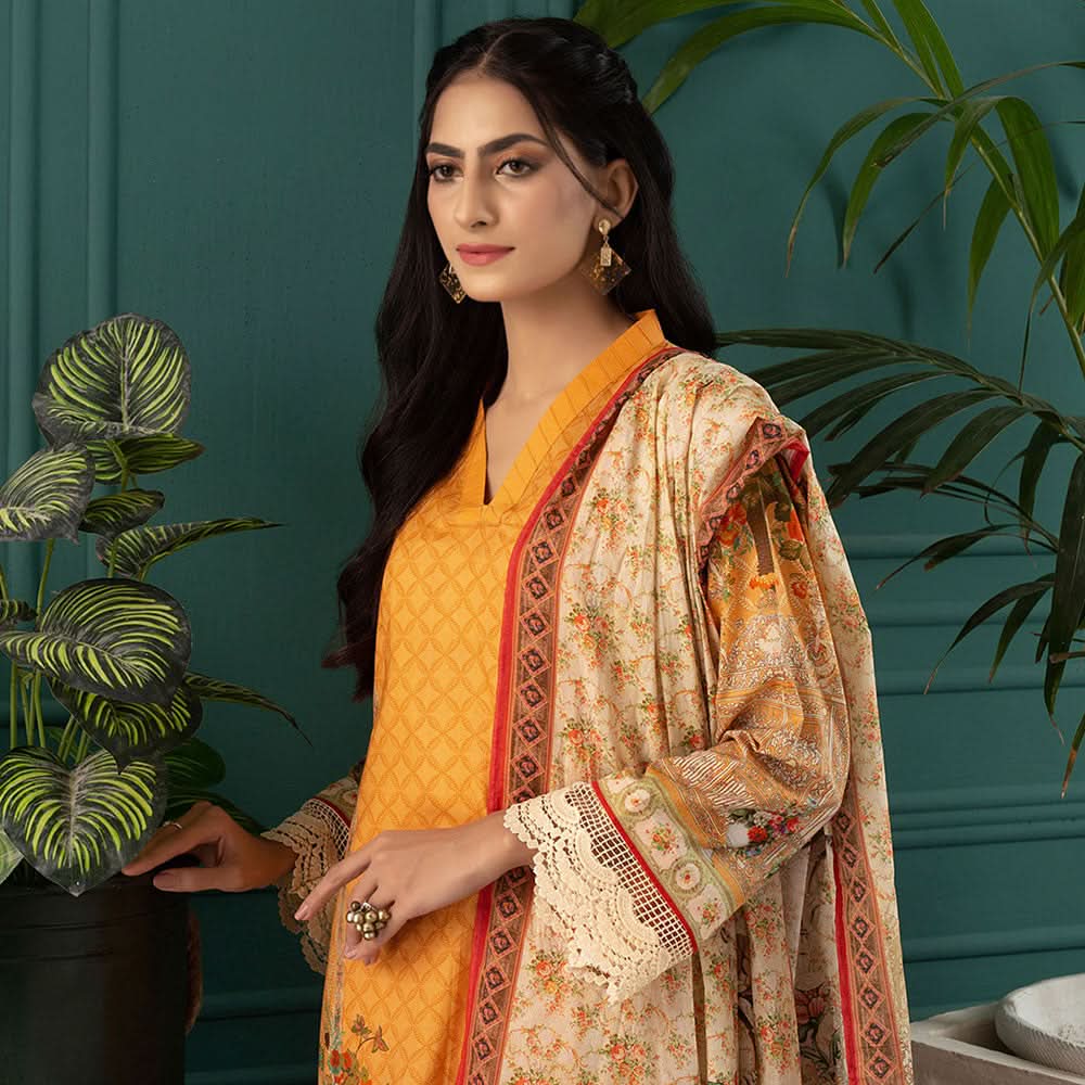 Orchid Digital Printed Lawn 3Pcs Unstitched Suit V2 - 5, Women, 3Pcs Shalwar Suit, Regalia Textiles, Chase Value