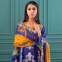 Orchid Digital Printed Lawn 3Pcs Unstitched Suit V1 - 5, Women, 3Pcs Shalwar Suit, Regalia Textiles, Chase Value