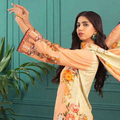 Orchid Digital Printed Lawn 3Pcs Unstitched Suit V1 - 7, Women, 3Pcs Shalwar Suit, Regalia Textiles, Chase Value