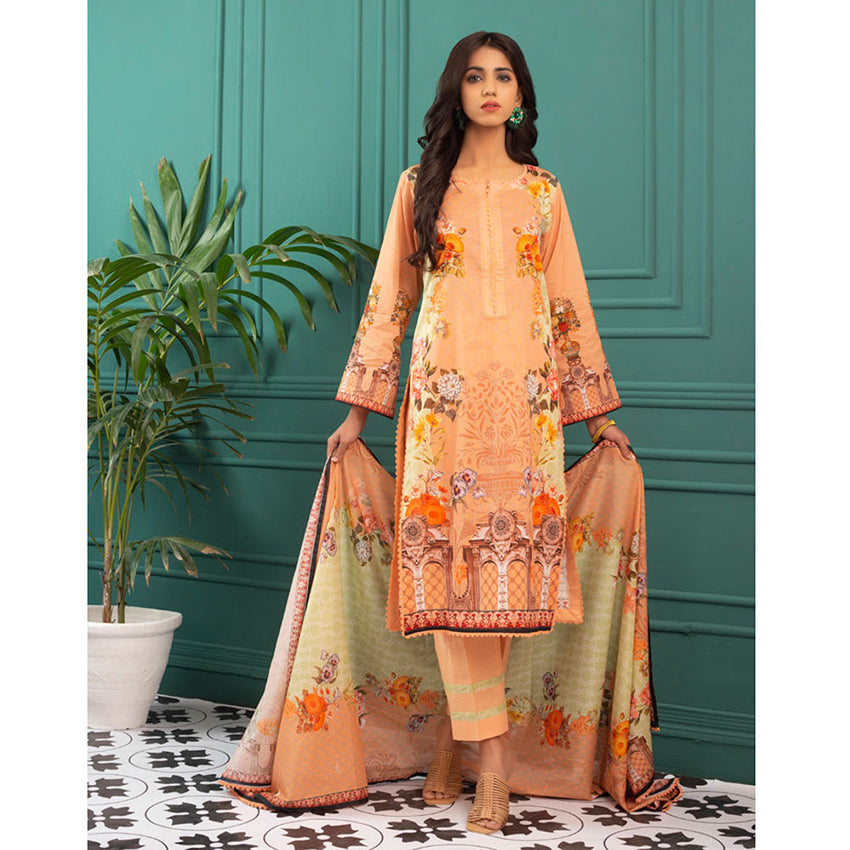 Orchid Digital Printed Lawn 3Pcs Unstitched Suit V1 - 7, Women, 3Pcs Shalwar Suit, Regalia Textiles, Chase Value