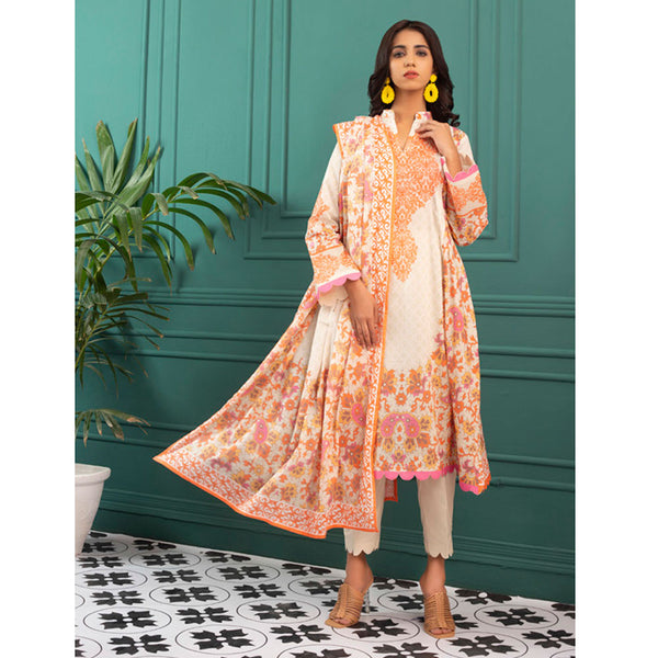 Orchid Digital Printed Lawn 3Pcs Unstitched Suit V1 - 8, Women, 3Pcs Shalwar Suit, Regalia Textiles, Chase Value