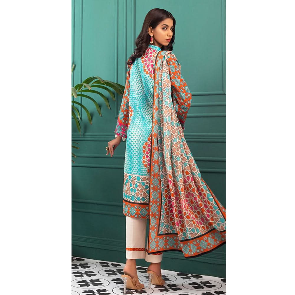 Orchid Digital Printed Lawn 3Pcs Unstitched Suit V1 - 9, Women, 3Pcs Shalwar Suit, Regalia Textiles, Chase Value