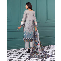 Orchid Digital Printed Lawn 3Pcs Unstitched Suit V1 - 2, Women, 3Pcs Shalwar Suit, Regalia Textiles, Chase Value