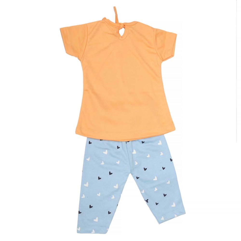 Newborn Girls Suit 2Pcs - Peach, Kids, NB Girls Sets And Suits, Chase Value, Chase Value