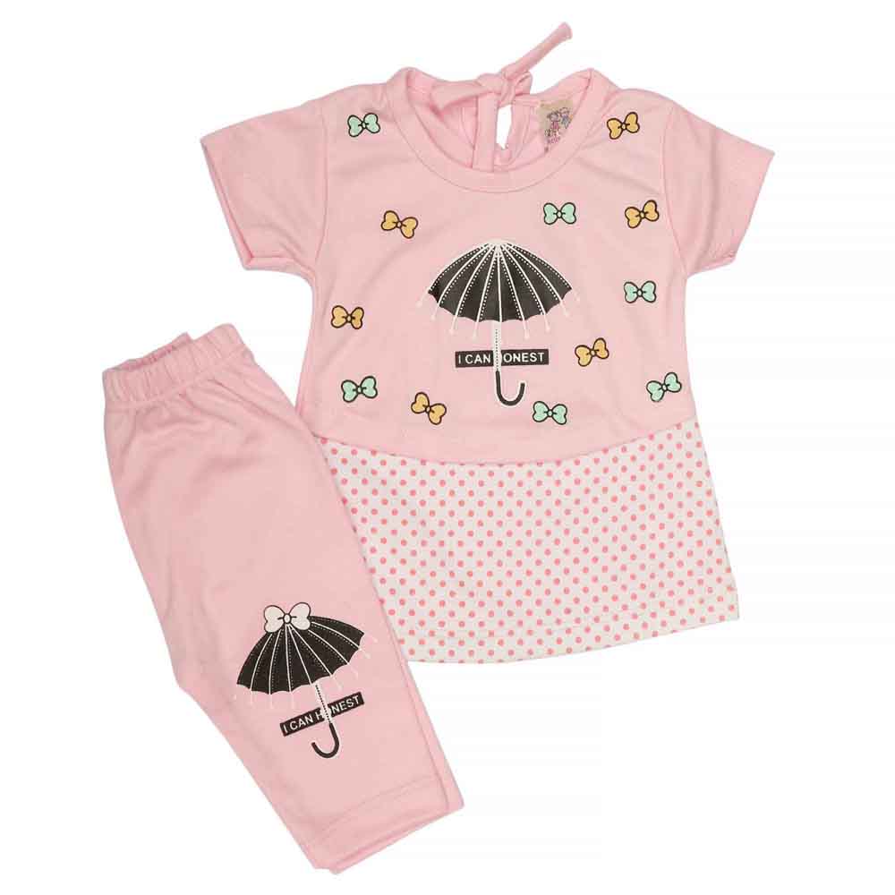 Newborn Girls Suit 2Pcs - Pink, Kids, NB Girls Sets And Suits, Chase Value, Chase Value