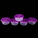 Multipurpose Storage Box 5 Pcs - Purple, Home & Lifestyle, Storage Boxes, Chase Value, Chase Value
