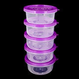 Multipurpose Storage Box 5 Pcs - Purple, Home & Lifestyle, Storage Boxes, Chase Value, Chase Value