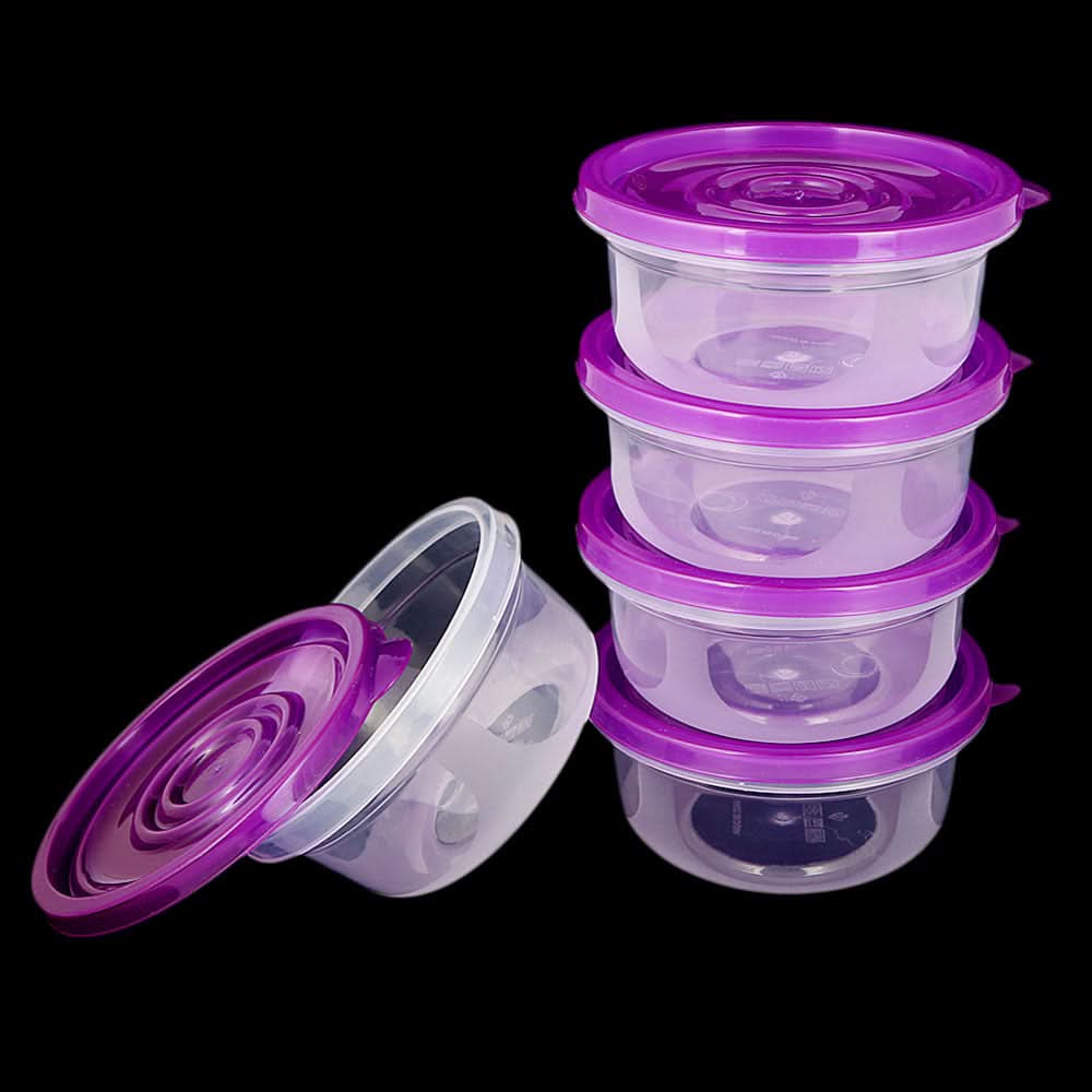 Multipurpose Storage Box 5 Pcs - Purple, Home & Lifestyle, Storage Boxes, Chase Value, Chase Value