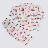 Boys Full Sleeves Night Suit - White, Kids, Boys Sets And Suits, Chase Value, Chase Value
