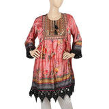 Women's Digital Printed Kurti - Pink, Women, Ready Kurtis, Chase Value, Chase Value