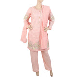Women's Embroidered Fancy 3Pcs Suit - Pink, Women, Shalwar Suits, Chase Value, Chase Value