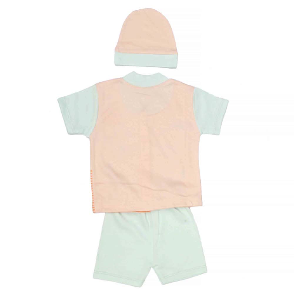 Newborn Boys Suits 3Pcs - Blue-Pink, Kids, NB Boys Sets And Suits, Chase Value, Chase Value