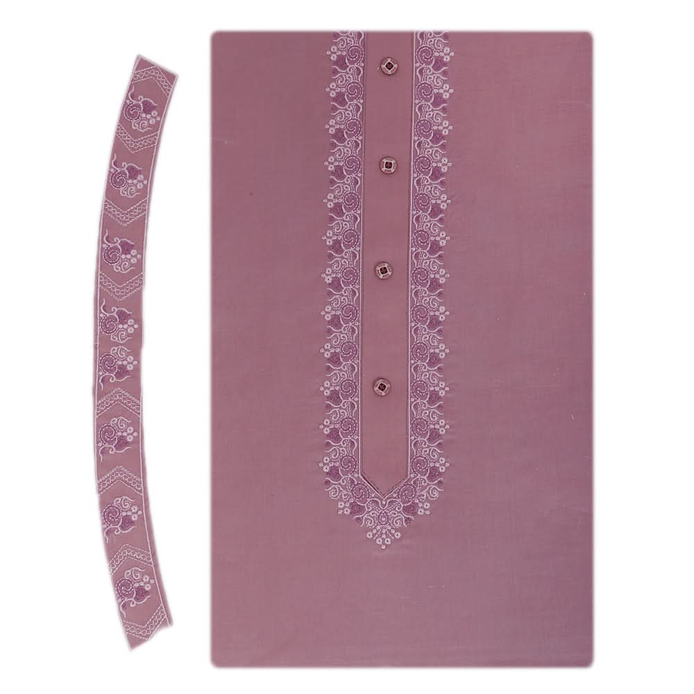 Men's Mashriq Embroidered Un-Stitched Suit - Purple, Men, Unstitched Fabric, Chase Value, Chase Value