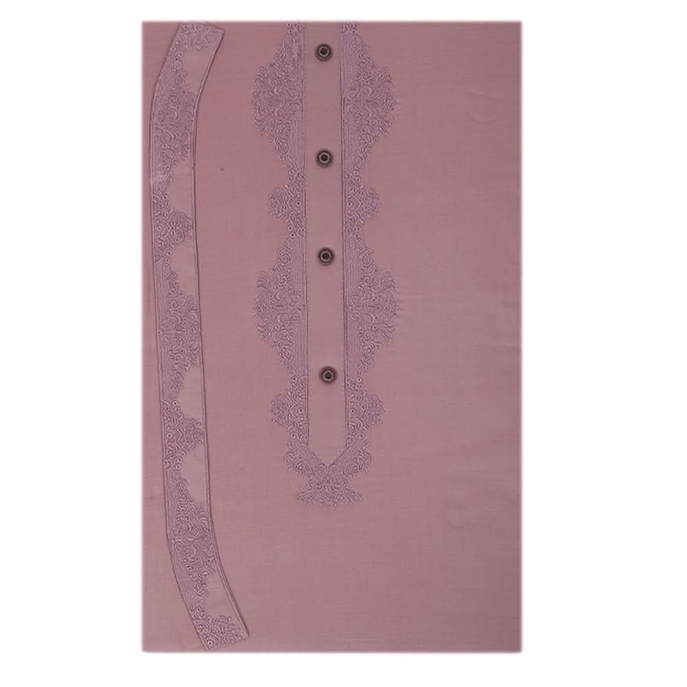 Men's Mashriq Embroidered Un-Stitched Suit - Purple, Men, Unstitched Fabric, Chase Value, Chase Value