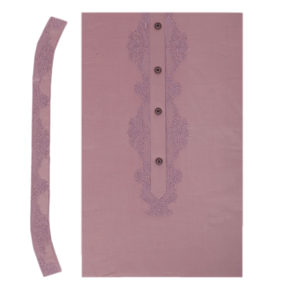 Men's Mashriq Embroidered Un-Stitched Suit - Purple, Men, Unstitched Fabric, Chase Value, Chase Value