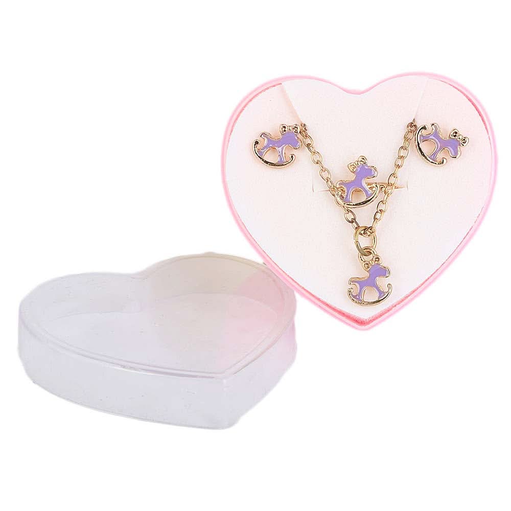 Girls Locket Set - Purple, Kids, Jewellery Sets, Chase Value, Chase Value