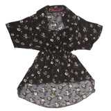 Girls Woven Half Sleeves Top - Black, Kids, Tops, Chase Value, Chase Value