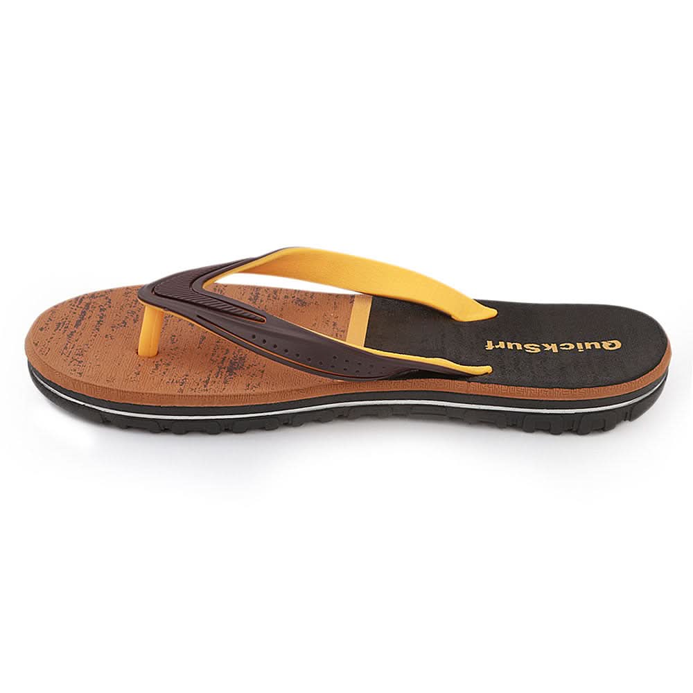 Quick Surf Men's Slippers QUI-2417 - Mustard, Men, Slippers, Chase Value, Chase Value