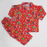 Boys Full Sleeves Night Suit - Red, Kids, Boys Sets And Suits, Chase Value, Chase Value