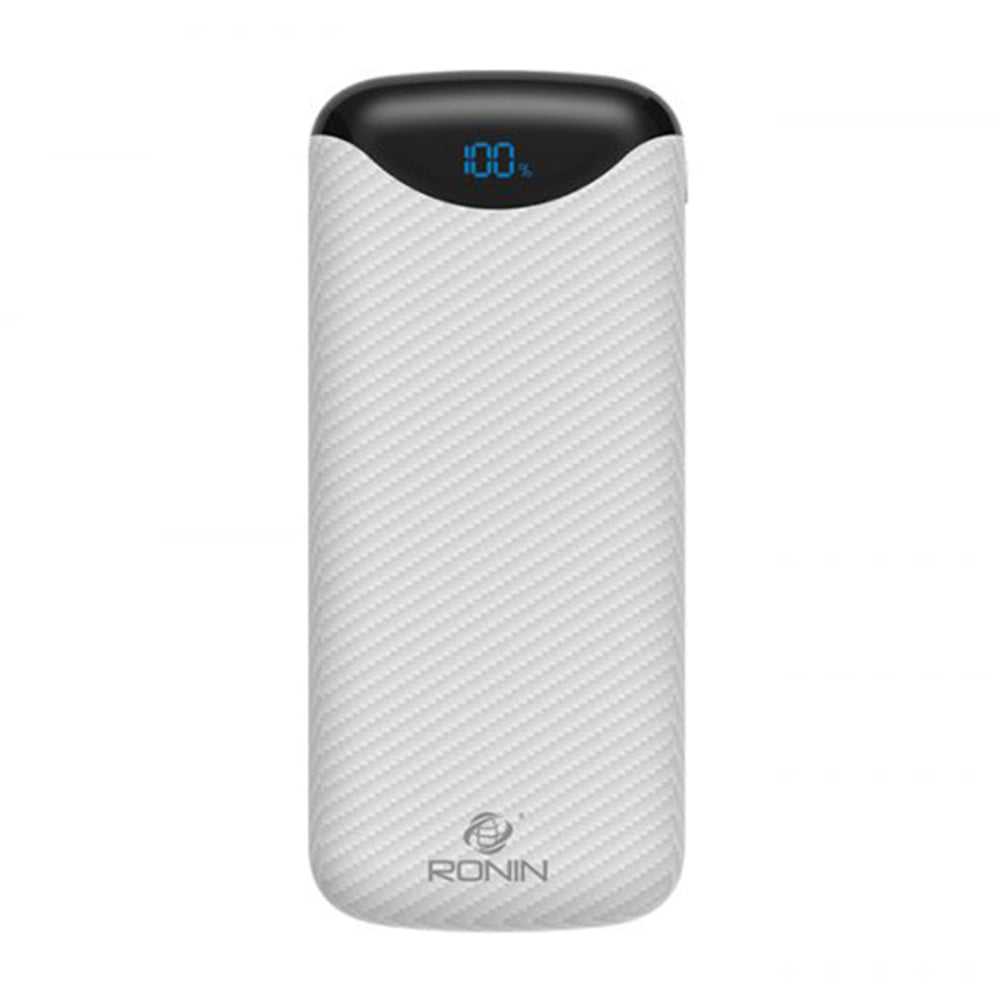 Ronin Carbon Fiber Texture Power Bank 20000mah (R-90) - test-store-for-chase-value