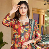 Rang Rasiya Jacquard Broshia Lawn 3 Pcs Un-Stitched Suit - 2, Women, 3Pcs Shalwar Suit, Rana Arts, Chase Value