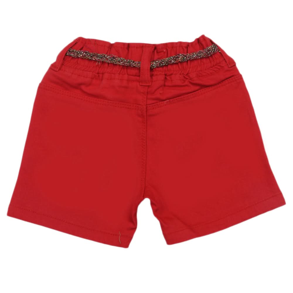 Girls Short - Red, Girls Shorts Skirts, Chase Value, Chase Value