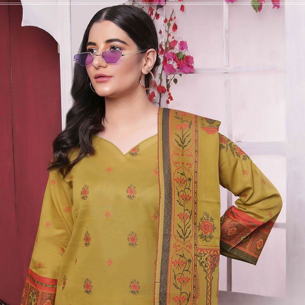 Rivisihing Banarsi Embroidered 3 Pcs Un-Stitched Suit - 2, Women, 3Pcs Shalwar Suit, Rana Arts, Chase Value