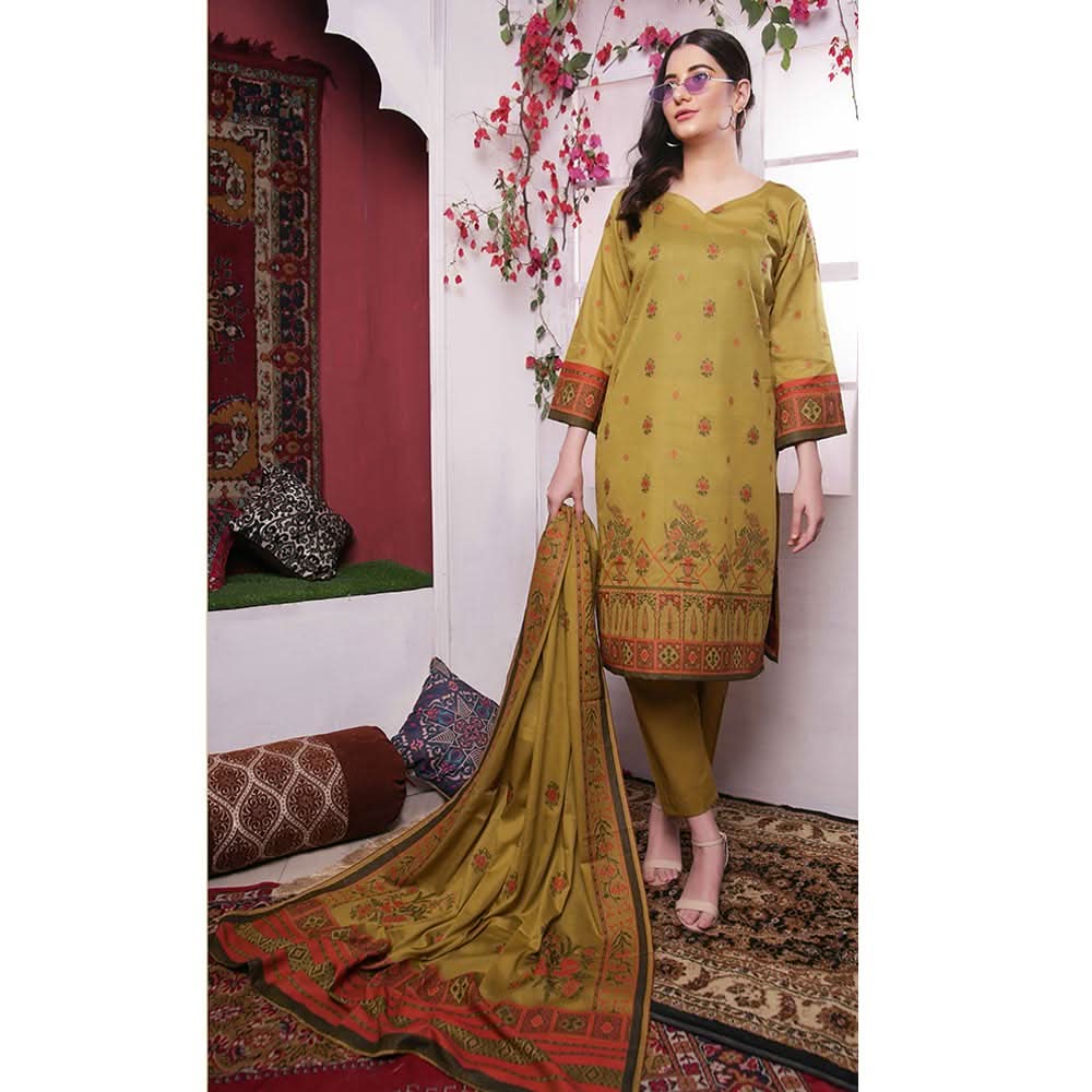 Rivisihing Banarsi Embroidered 3 Pcs Un-Stitched Suit - 2, Women, 3Pcs Shalwar Suit, Rana Arts, Chase Value