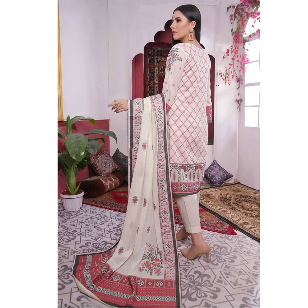 Rivisihing Banarsi Embroidered 3 Pcs Un-Stitched Suit - 6, Women, 3Pcs Shalwar Suit, Rana Arts, Chase Value