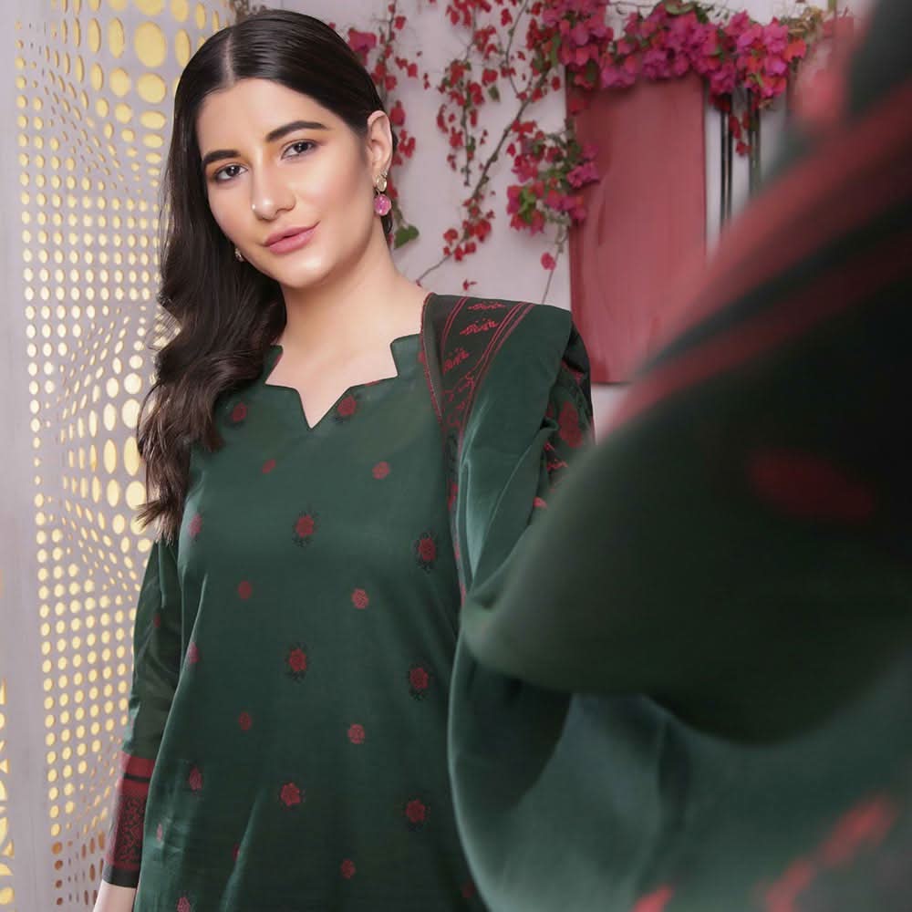 Rivisihing Banarsi Embroidered 3 Pcs Un-Stitched Suit - 7, Women, 3Pcs Shalwar Suit, Rana Arts, Chase Value