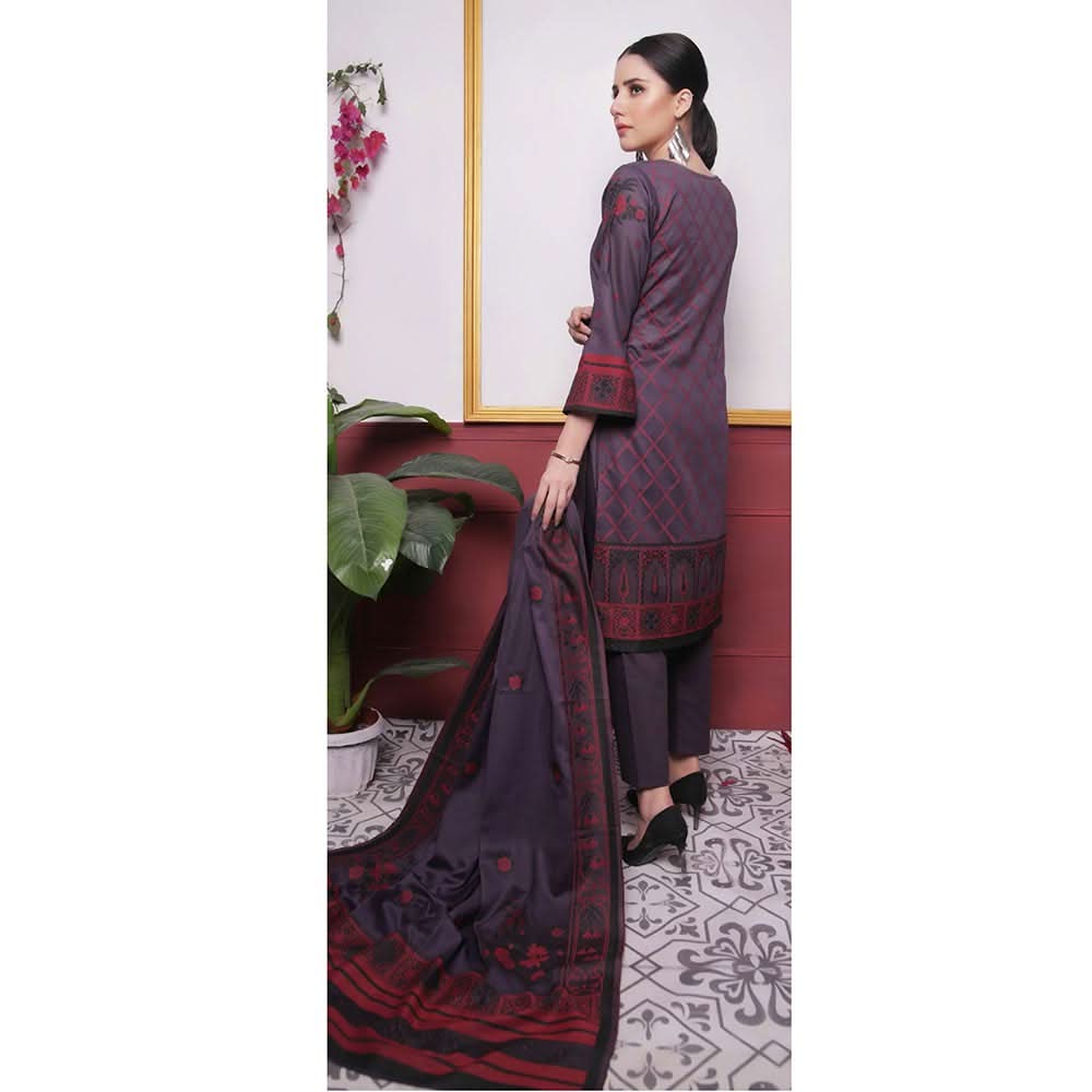Rivisihing Banarsi Embroidered 3 Pcs Un-Stitched Suit - 8, Women, 3Pcs Shalwar Suit, Rana Arts, Chase Value