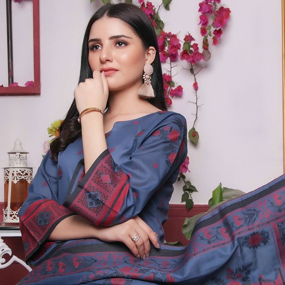 Rivisihing Banarsi Embroidered 3 Pcs Un-Stitched Suit - 10, Women, 3Pcs Shalwar Suit, Rana Arts, Chase Value