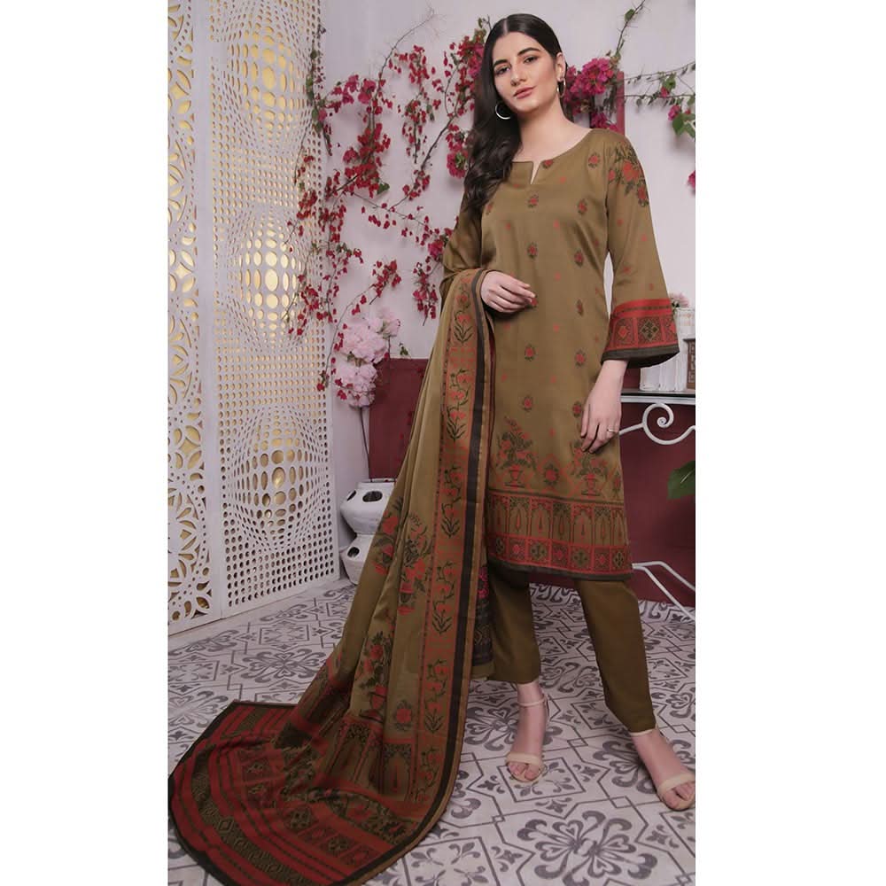 Rivisihing Banarsi Embroidered 3 Pcs Un-Stitched Suit - 11, Women, 3Pcs Shalwar Suit, Rana Arts, Chase Value