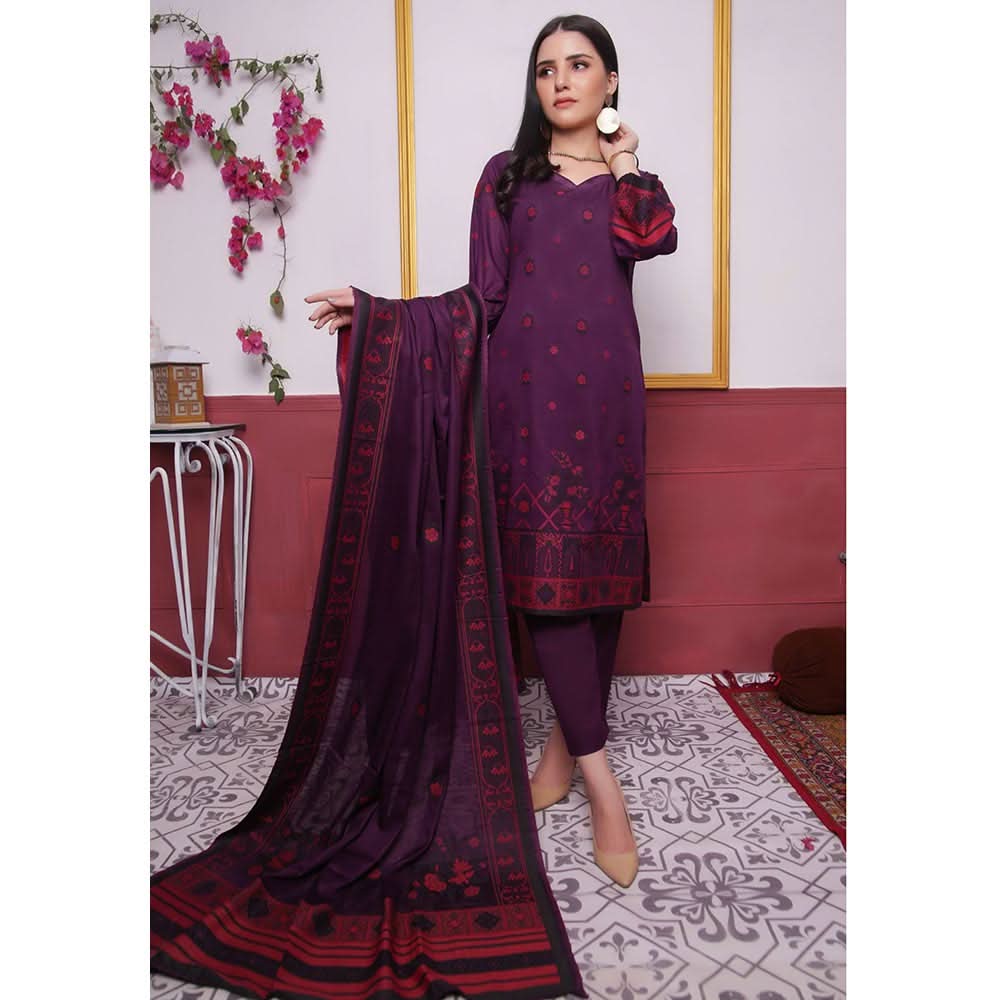 Rivisihing Banarsi Embroidered 3 Pcs Un-Stitched Suit - 12, Women, 3Pcs Shalwar Suit, Rana Arts, Chase Value
