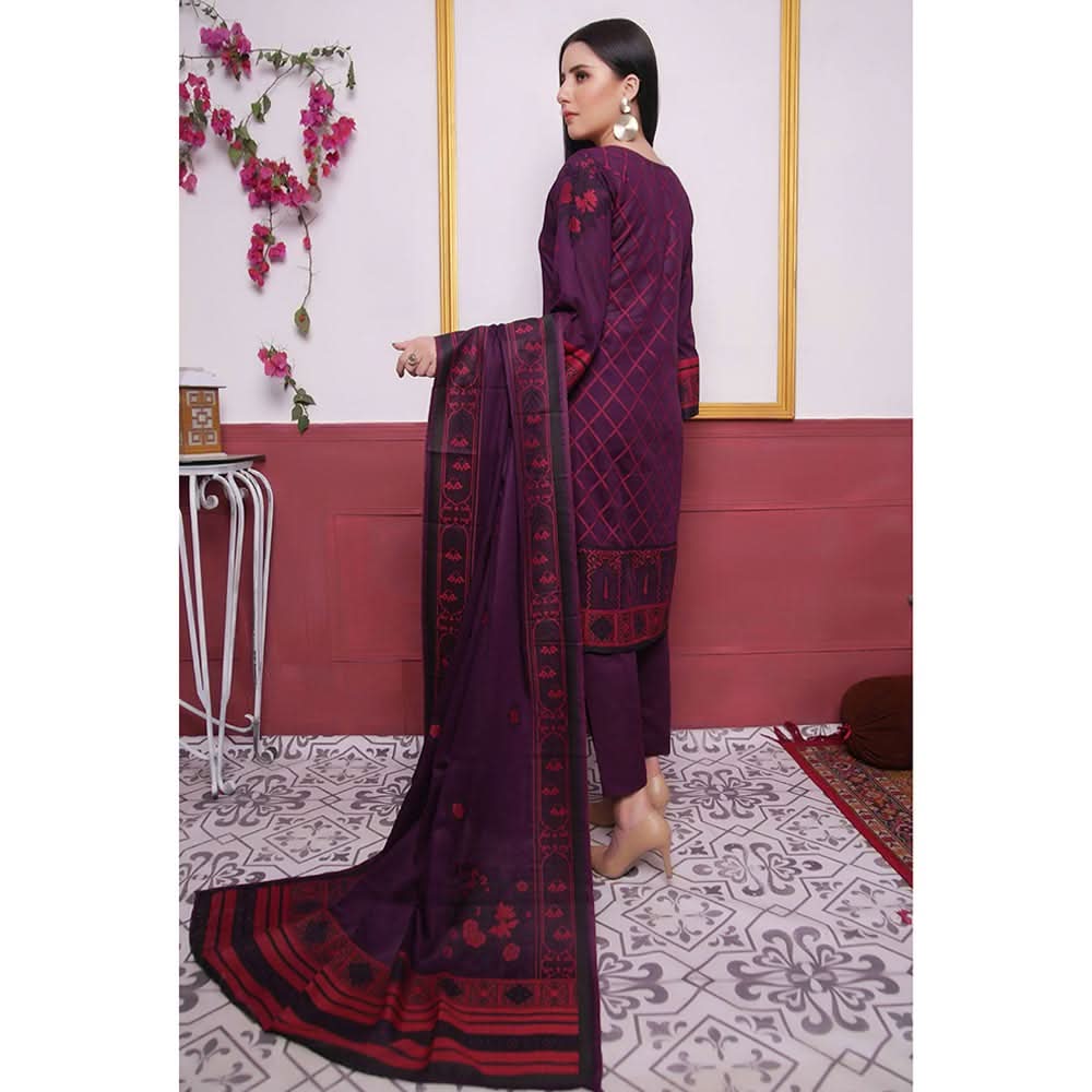 Rivisihing Banarsi Embroidered 3 Pcs Un-Stitched Suit - 12, Women, 3Pcs Shalwar Suit, Rana Arts, Chase Value