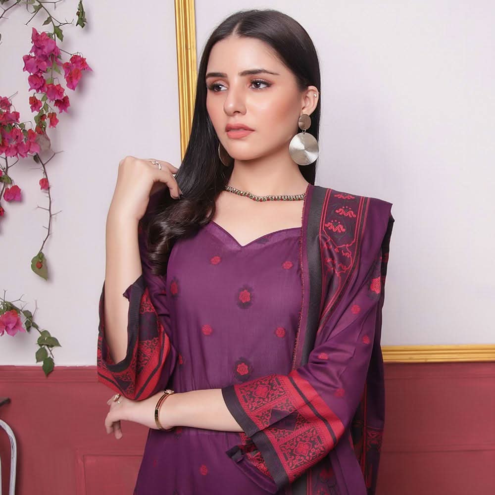 Rivisihing Banarsi Embroidered 3 Pcs Un-Stitched Suit - 12, Women, 3Pcs Shalwar Suit, Rana Arts, Chase Value