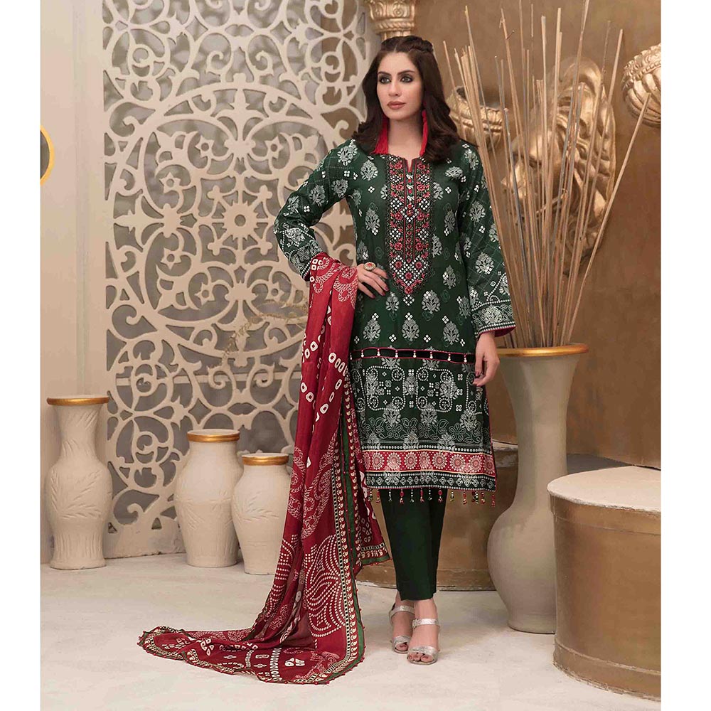 Tawakkal RANGOU ME KHOYA Broshia With Chundri Silk Duppata 3 Pcs Un-Stitched Suit - 1715, Women, 3Pcs Shalwar Suit, Tawakkal Fabrics, Chase Value