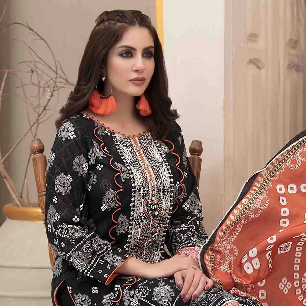 Tawakkal RANGOU ME KHOYA Broshia With Chundri Silk Duppata 3 Pcs Un-Stitched Suit - 1718, Women, 3Pcs Shalwar Suit, Tawakkal Fabrics, Chase Value