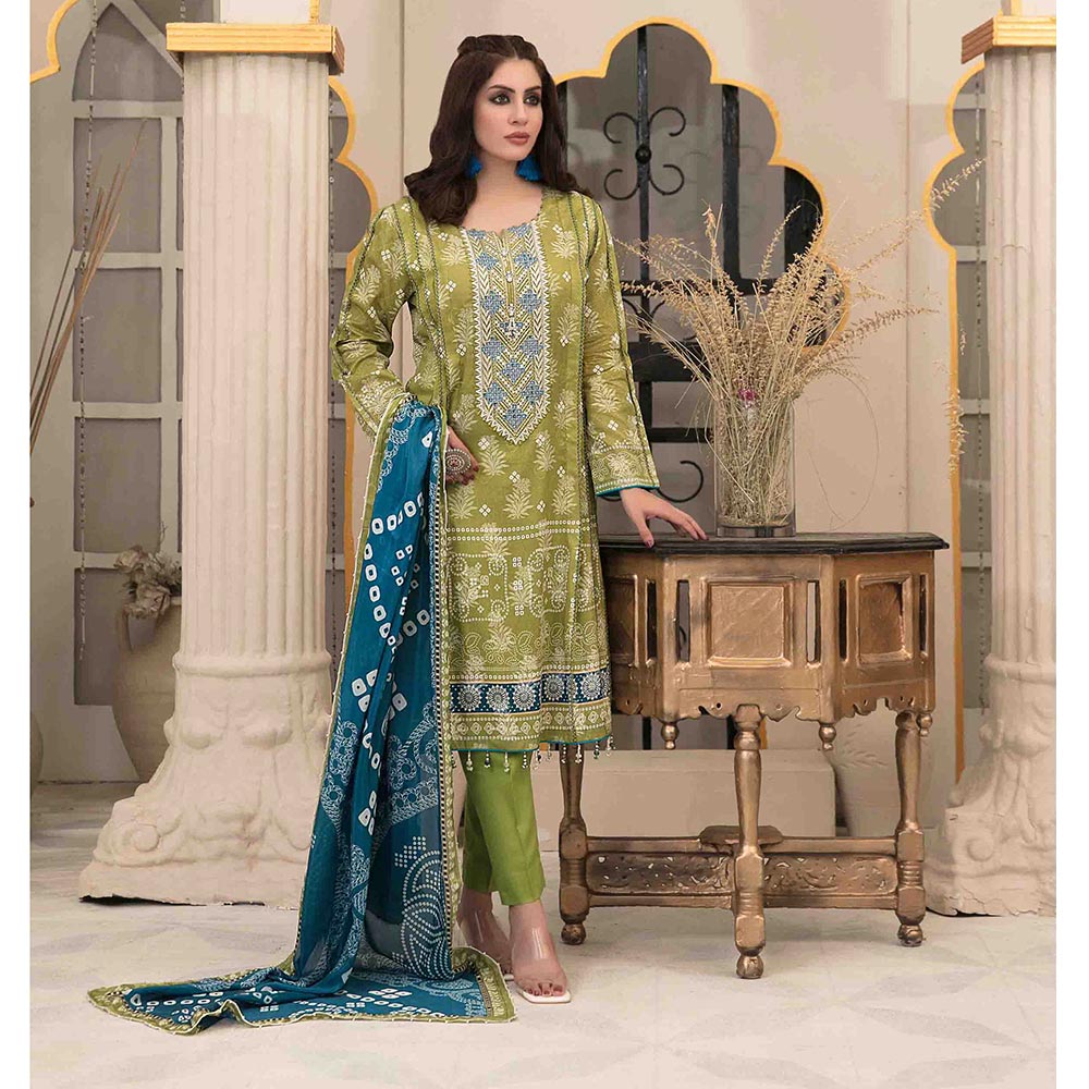 Tawakkal RANGOU ME KHOYA Broshia With Chundri Silk Duppata 3 Pcs Un-Stitched Suit - 1711, Women, 3Pcs Shalwar Suit, Tawakkal Fabrics, Chase Value