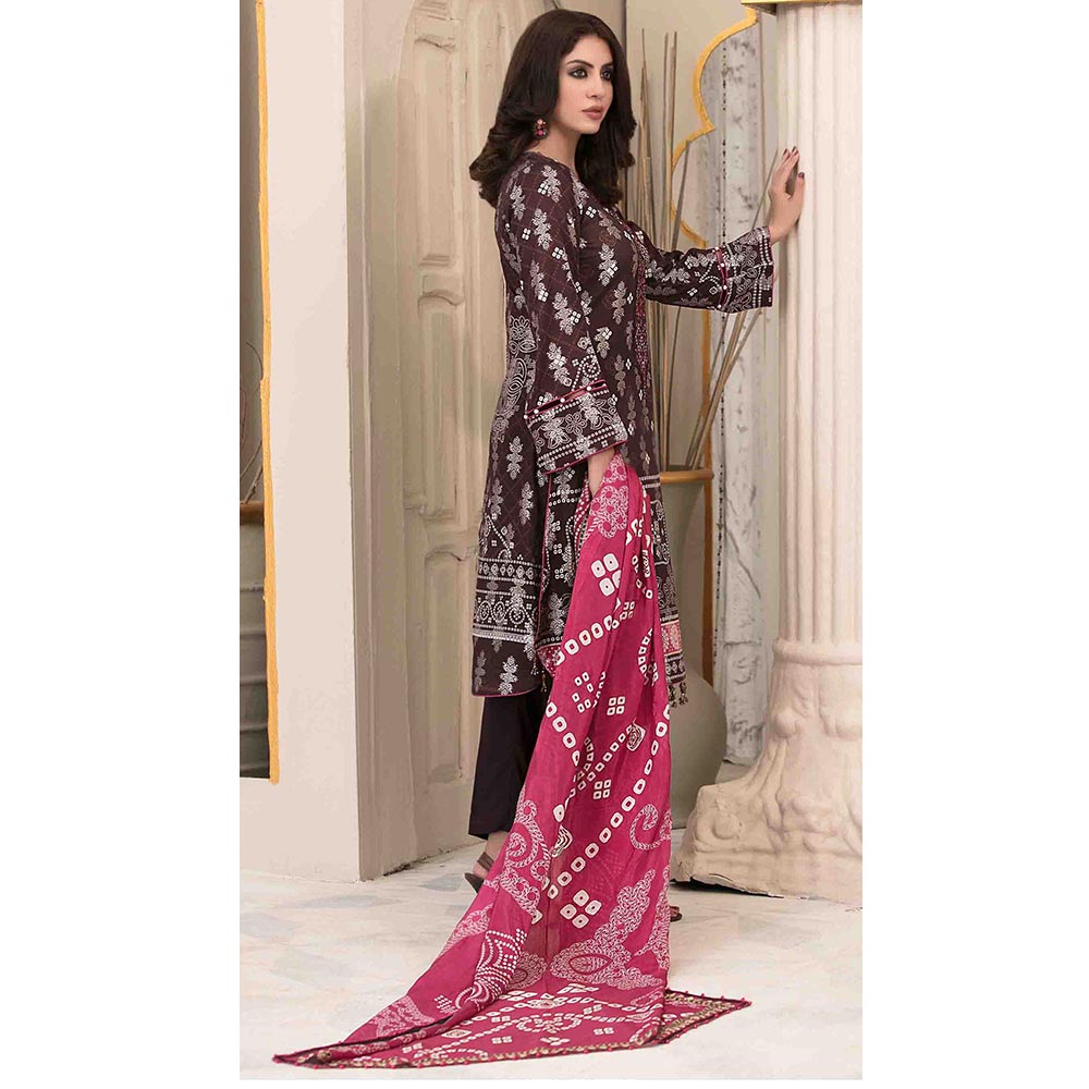 Tawakkal RANGOU ME KHOYA Broshia With Chundri Silk Duppata 3 Pcs Un-Stitched Suit - 1720, Women, 3Pcs Shalwar Suit, Tawakkal Fabrics, Chase Value